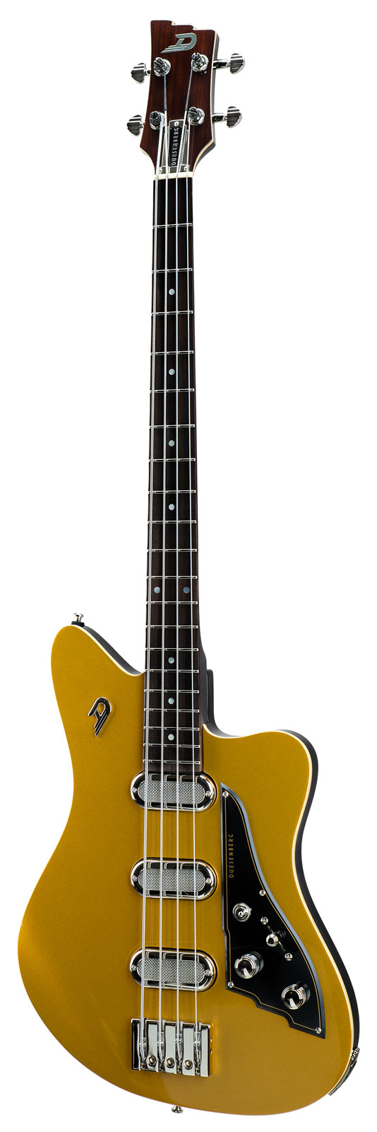 DUESENBERG TRITON BASS LONGSCALE AND SOLID BODY GOLD TOP