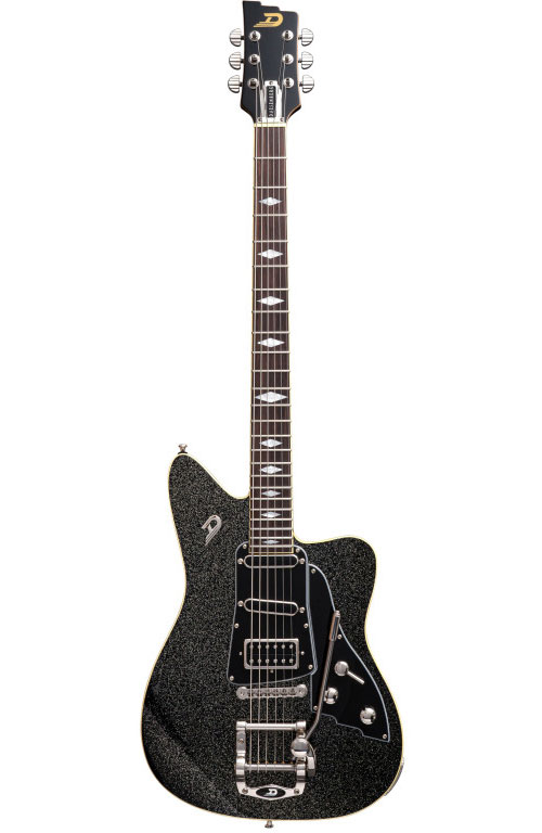 DUESENBERG Paloma Baritone Black Sparkle + Housse