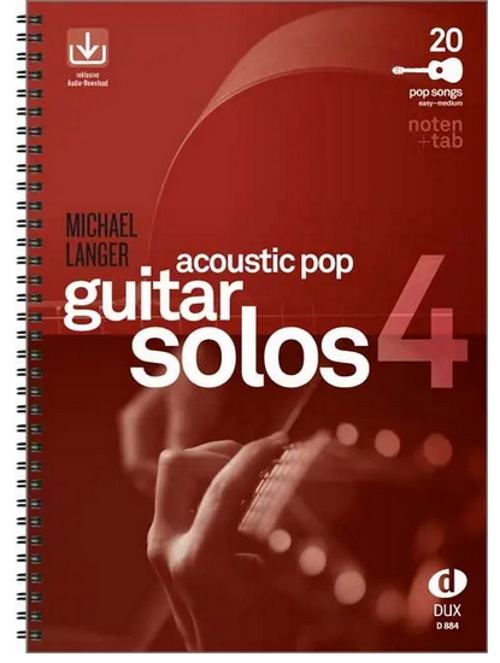 EDITION DUX MICHAEL LANGER - ACOUSTIC POP GUITAR SOLOS VOL.4