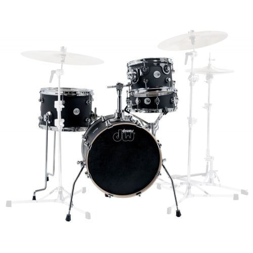 DW DRUM WORKSHOP DESIGN MINI PRO - BLACK SATIN 