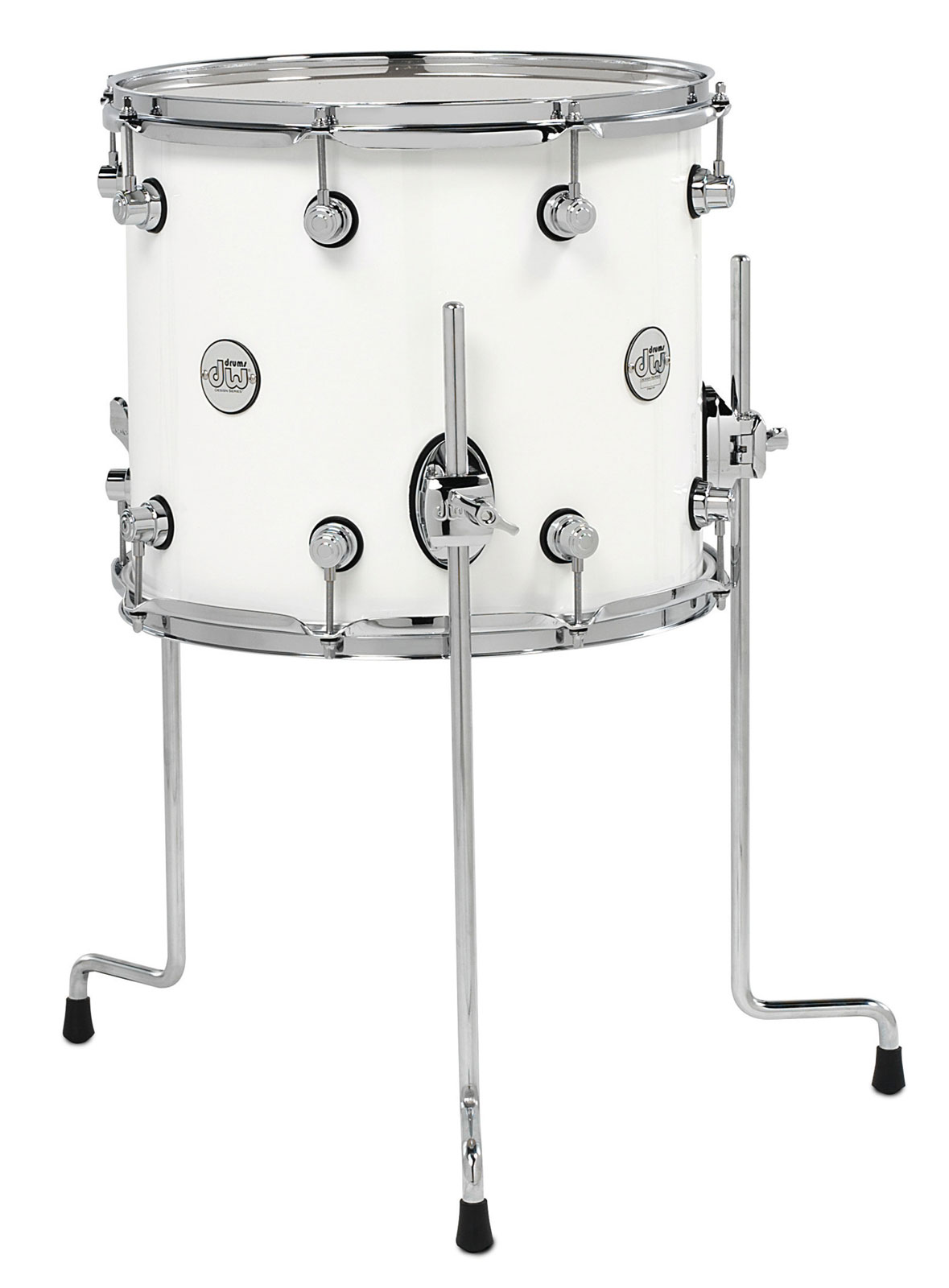 DW DRUM WORKSHOP Tom Basse Design 14X12 White Gloss