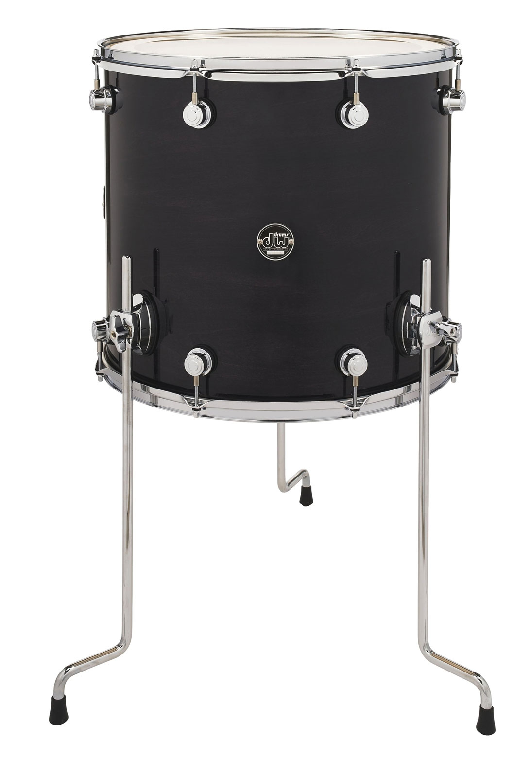 DW DRUM WORKSHOP Tom Basse 18X16 Performance Lacquer Ebony Stain