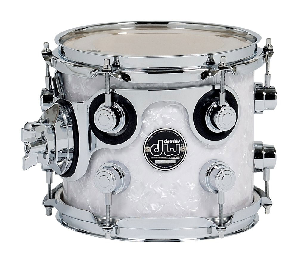 DW DRUM WORKSHOP TOM PERFORMANCE FINISH PLY / SATIN OIL WHITE MARINE PEARL