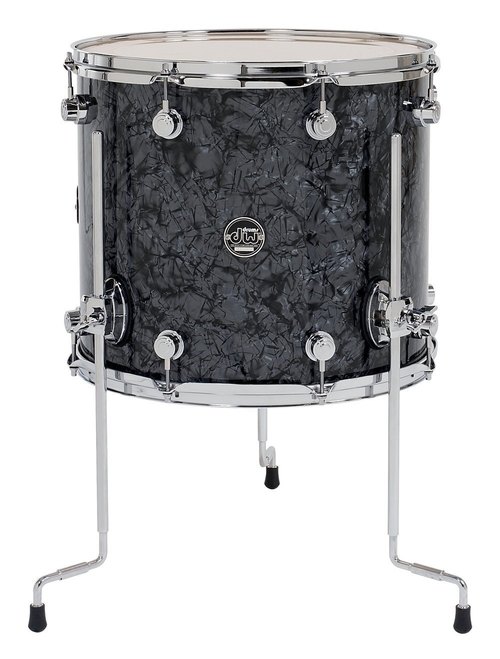 DW DRUM WORKSHOP TOM PERFORMANCE FINISH PLY / SATIN OIL BLACK DIAMOND