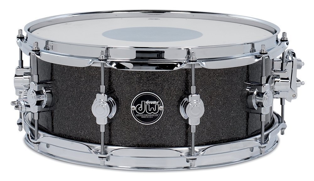 DW DRUM WORKSHOP SNARE DRUM PERFORMANCE FINISH PLY / SATIN OIL PEWTER SPARKLE