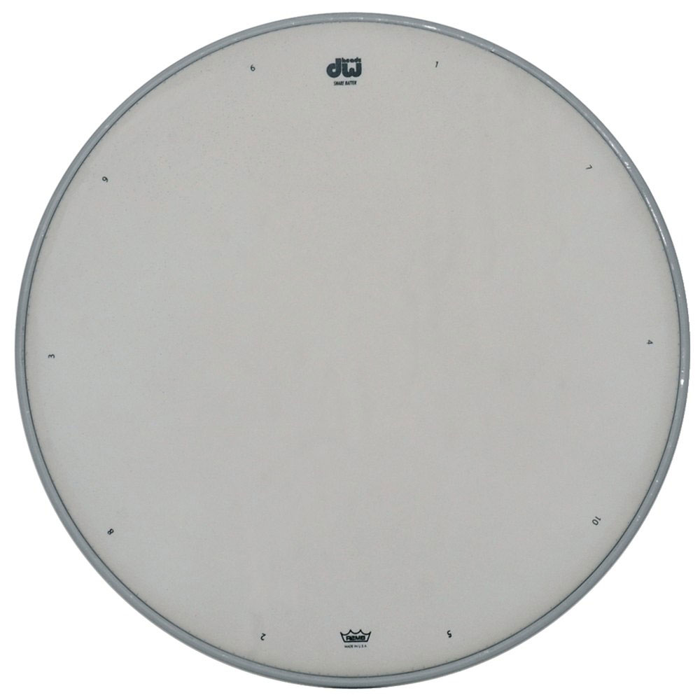 DW DRUM WORKSHOP Peau Caisse Claire Blanc Sablée 14