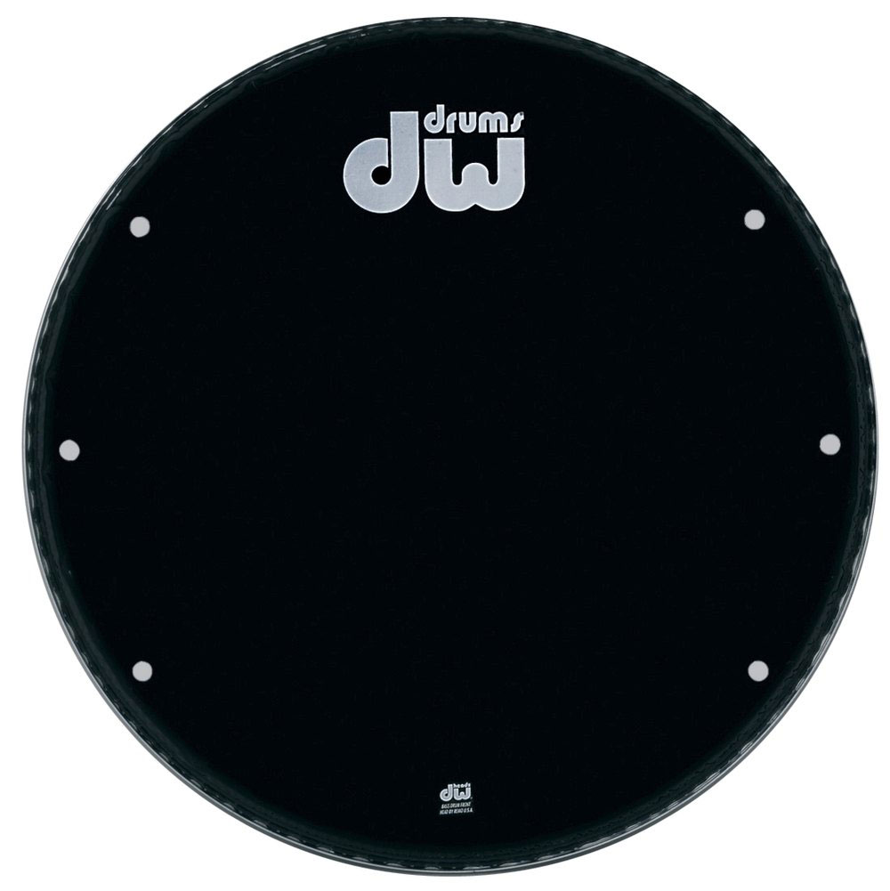 DW DRUM WORKSHOP PELLE BASS DRUM EBONY 24