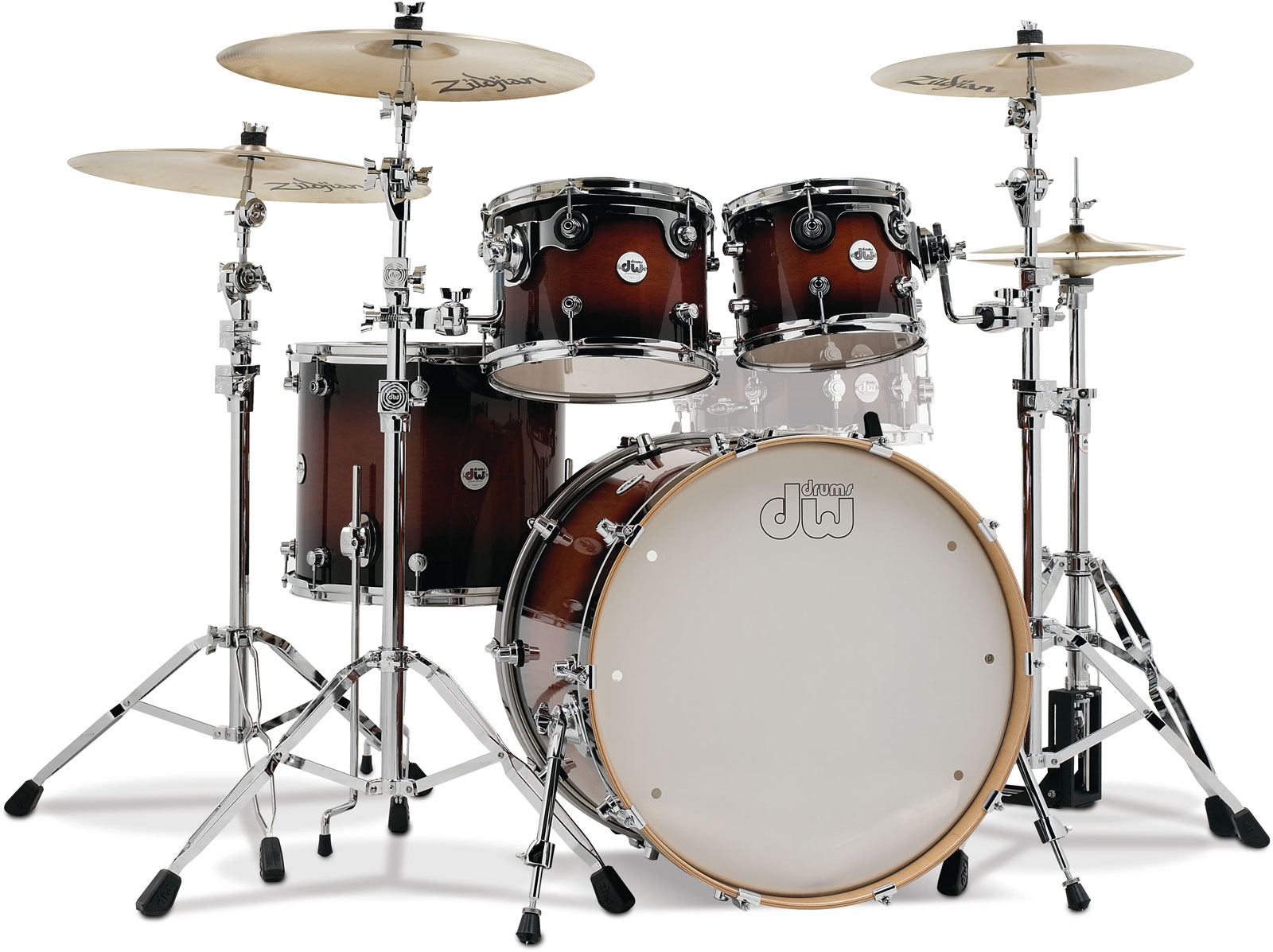 DW DRUM WORKSHOP DW Design Stage 22 4 Füts Tobacco Burst