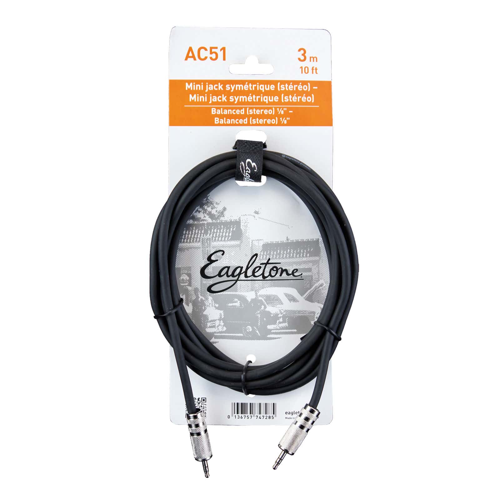 EAGLETONE AC51 - MINI JACK STEREO / MINI JACK STEREO - 3M