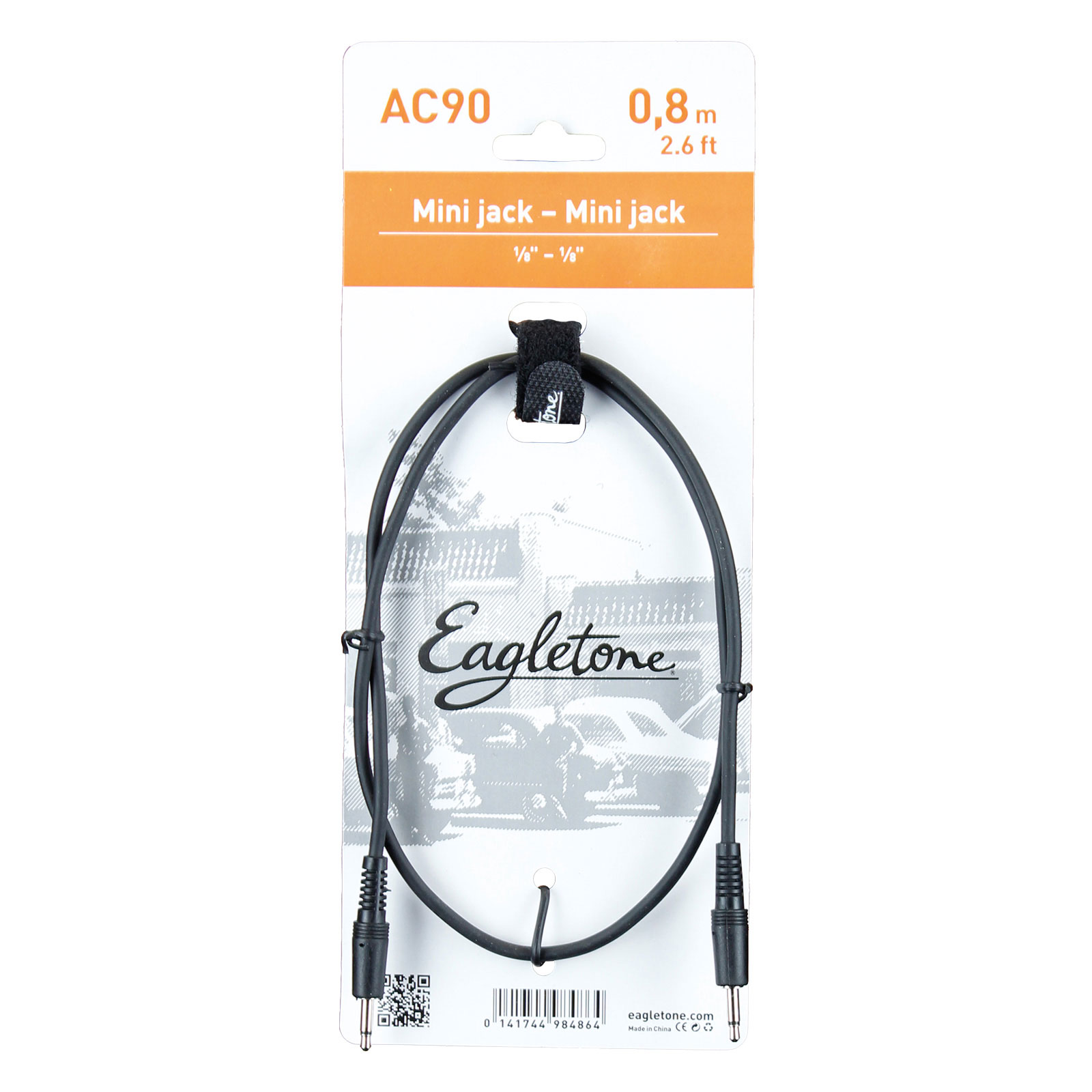 Eagletone Ac90 Mini Jack Mono 3.5 80Cm Bretelles de patch Woodbrass