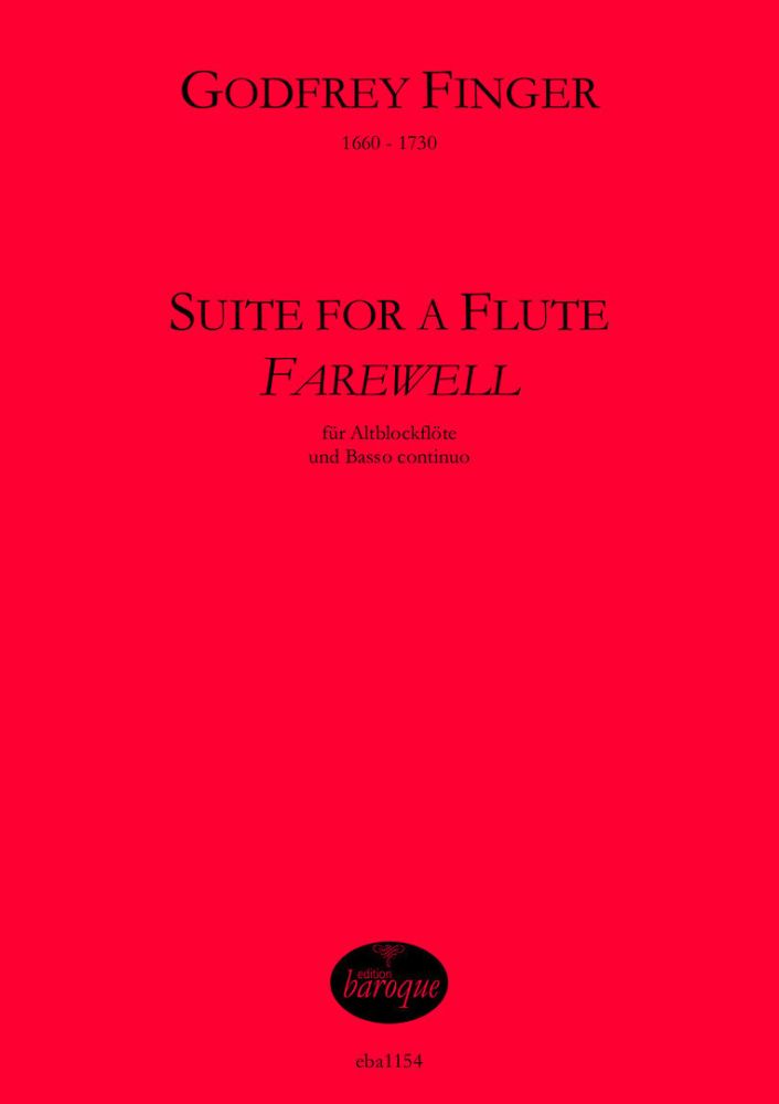 EDITION BAROQUE FINGER GODFREY - SUITE FOR A FLUTE 