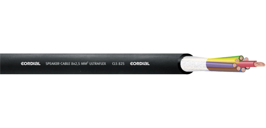 CORDIAL HIGH-SPEAKER CABLE REELS 8 X 2.5 MM 150 M