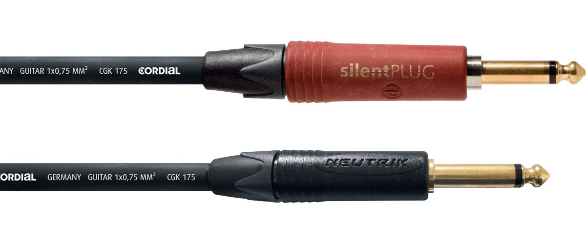 CORDIAL Cable Guitare Jack Silent 6 M