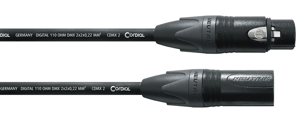 CORDIAL CABLE DMX 5 POINTS CONNECTED 3M
