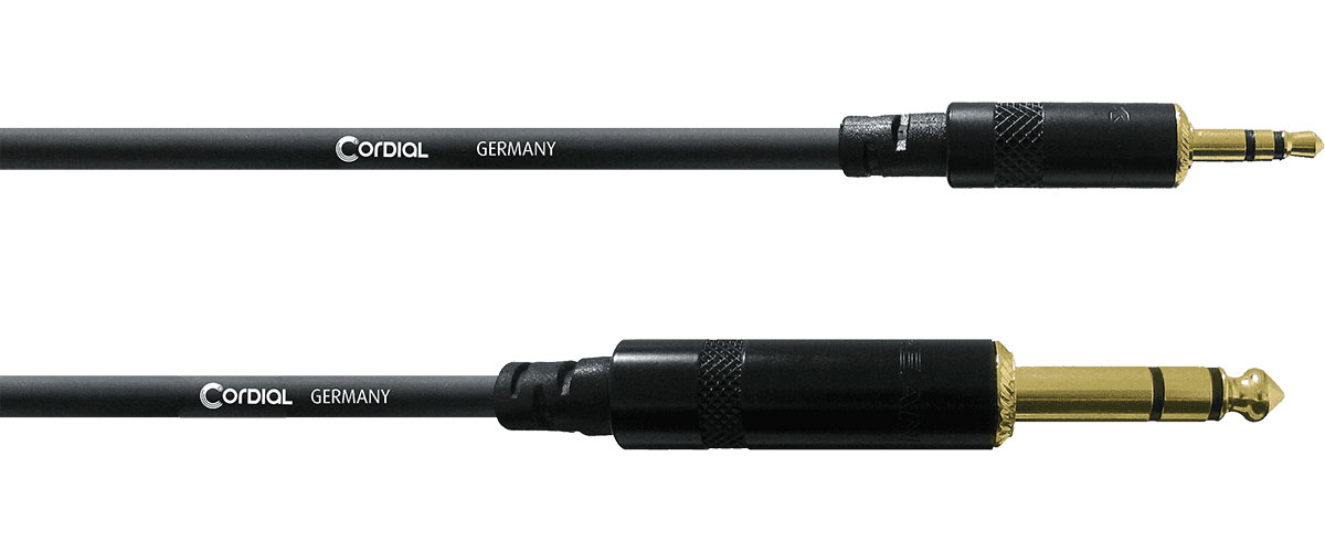 CORDIAL Câble Audio Stéréo Minijack/jack 3 M