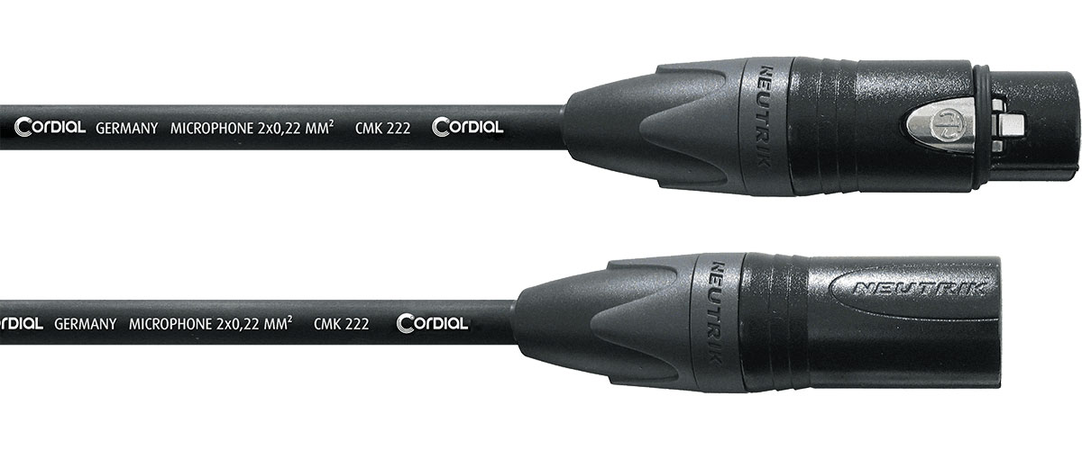 CORDIAL MICROPHONE CABLE XLR 3 M - B Stock