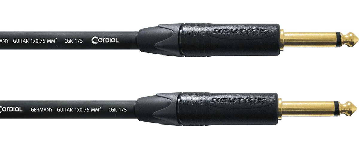 CORDIAL GUITAR CABLE JACK RIGHT 9 M - B Stock