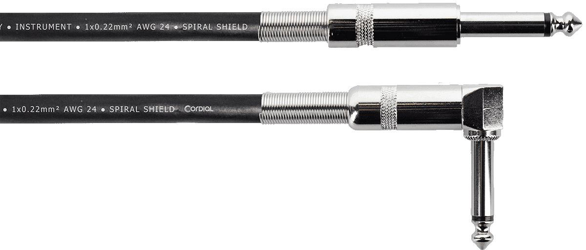 CORDIAL Cable Guitare Jack 3 M Droit /Coudé
