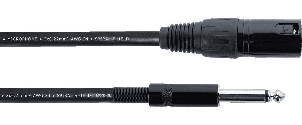CORDIAL AUDIO CABLE XLR MALE / JACK MONO 5 M