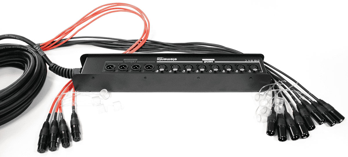 CORDIAL Boitier de Scène 8 Entres 4 Sorties XLR 15 M