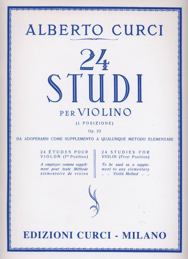 CURCI ALBERTO CURCI - 24 STUDI OP.23 - VIOLON