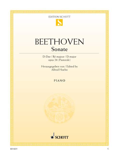 SCHOTT BEETHOVEN L.V. - SONATA D MAJOR OP. 28 - PIANO
