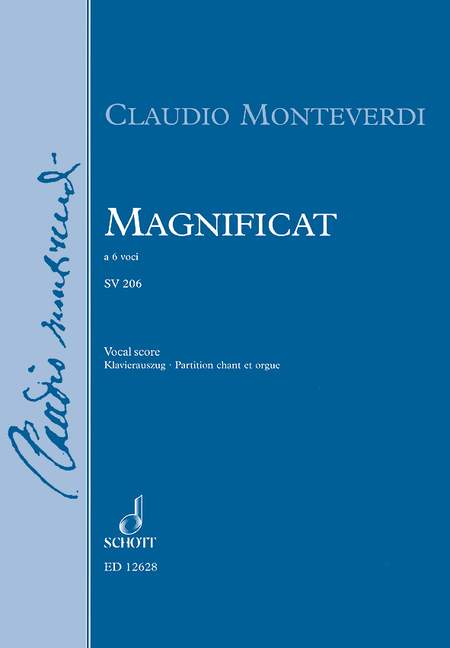 SCHOTT MONTEVERDI CLAUDIO - MAGNIFICAT M XIV, 327 / SV 206, ANH.