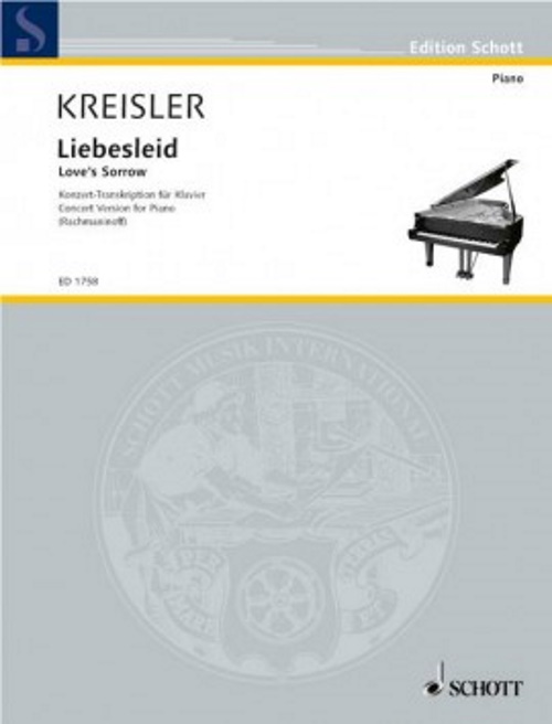 SCHOTT KREISLER F. - LIEBESLEID (RACHMANINOFF) - PIANO