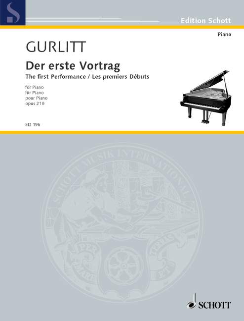 SCHOTT GURLITT CORNELIUS - THE FIRST LECTURE OP. 210 - PIANO