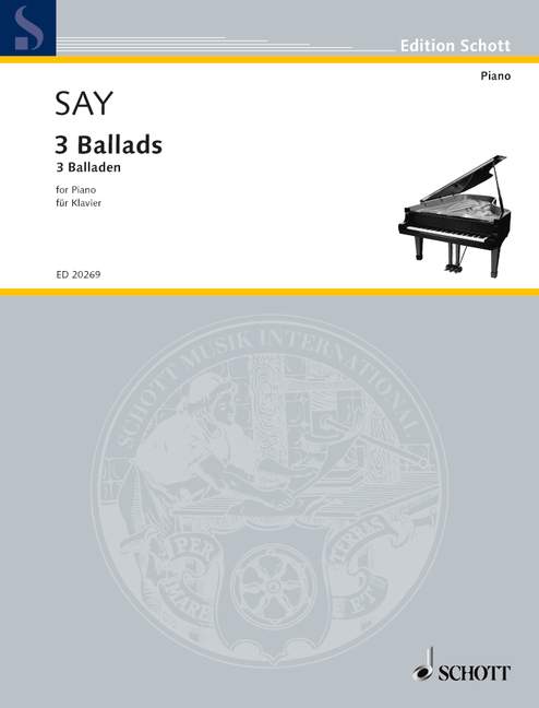 SCHOTT Say Fazil - 3 Ballads - Piano