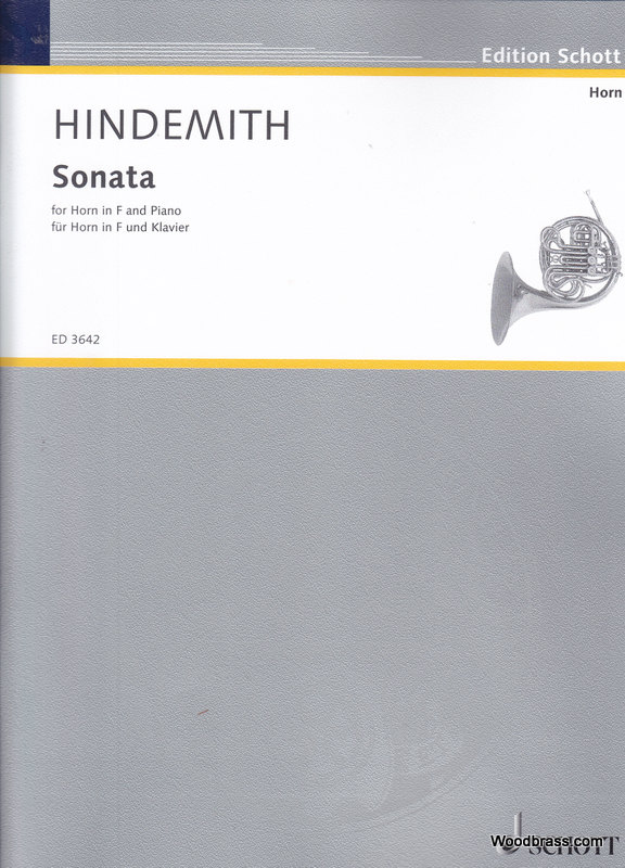 SCHOTT Hindemith Paul - Sonata - Horn In F And Piano