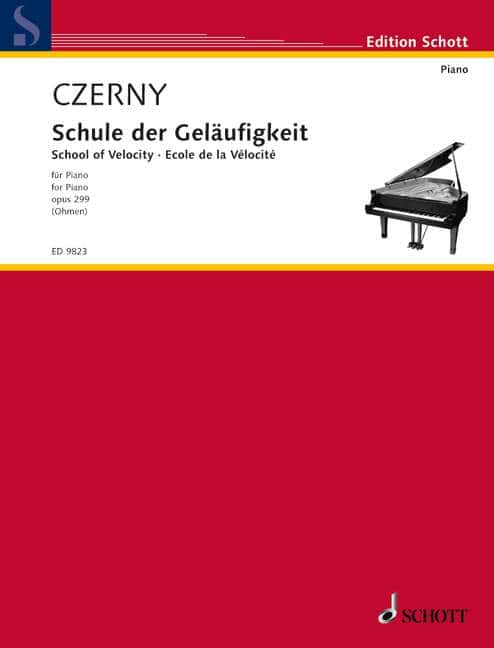 SCHOTT CZERNY CARL - SCHOOL OF VELOCITY OP. 299 - PIANO