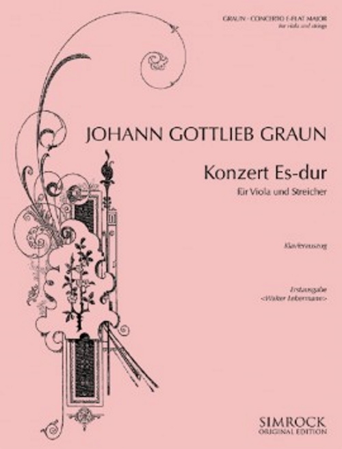 SIMROCK Graun J.G. - Konzert ES-dur - Alto & Piano