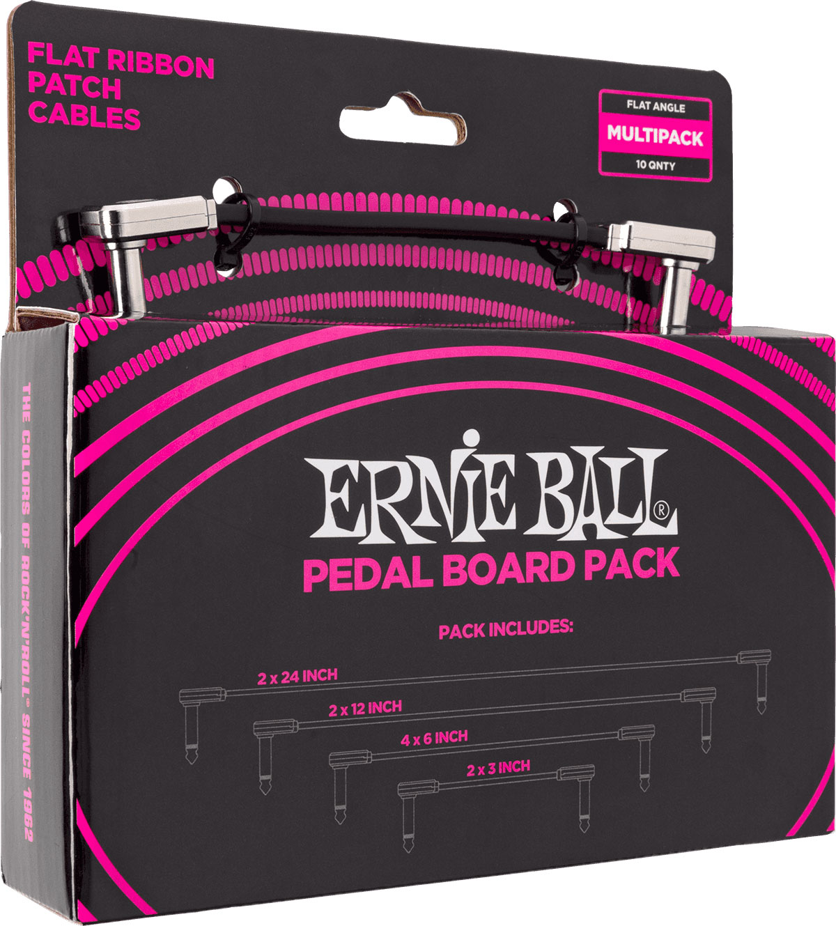 ERNIE BALL PATCH FLAT RIBBON MULTIPACK ANGLED