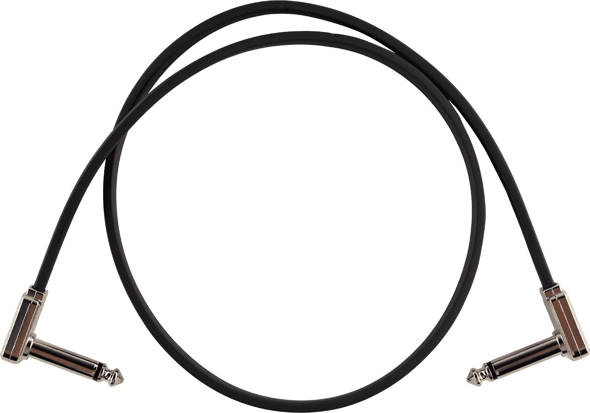 ERNIE BALL Cables Instrument Patch - Coudé Fin & Plat - 60 CM