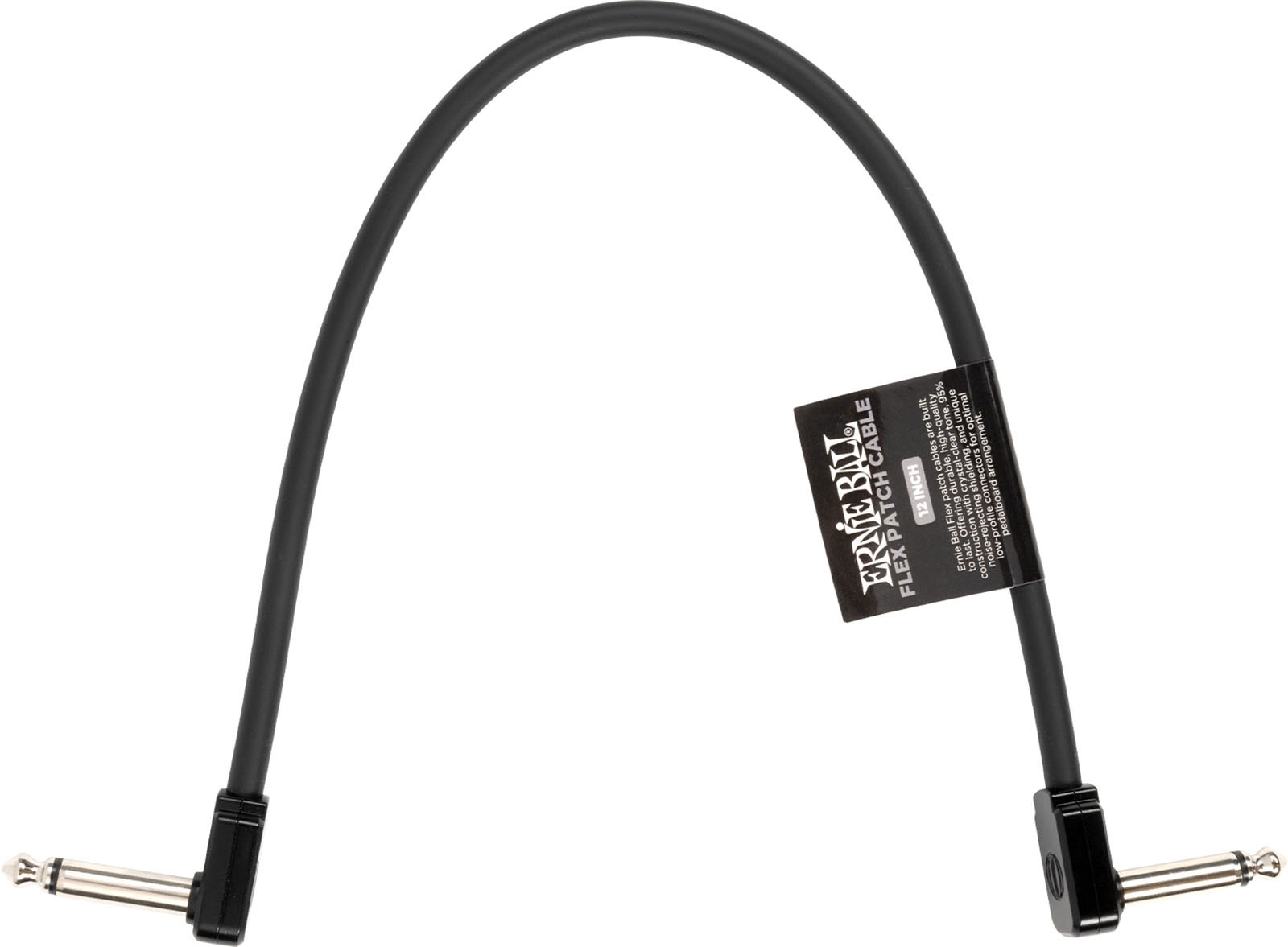 ERNIE BALL PATCH CABLE FLEX 30CM - BLACK