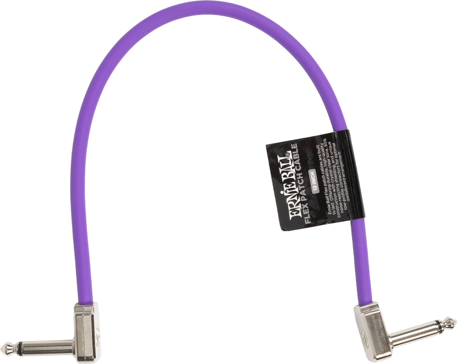 ERNIE BALL PATCH CABLE FLEX 30CM - PURPLE