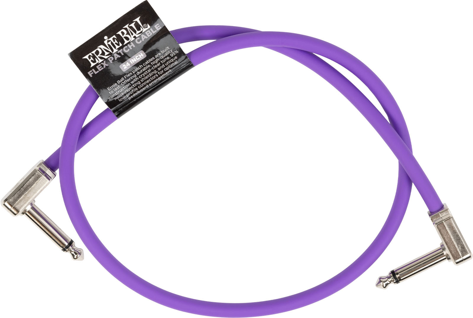 ERNIE BALL PATCH CABLE FLEX 60CM - PURPLE