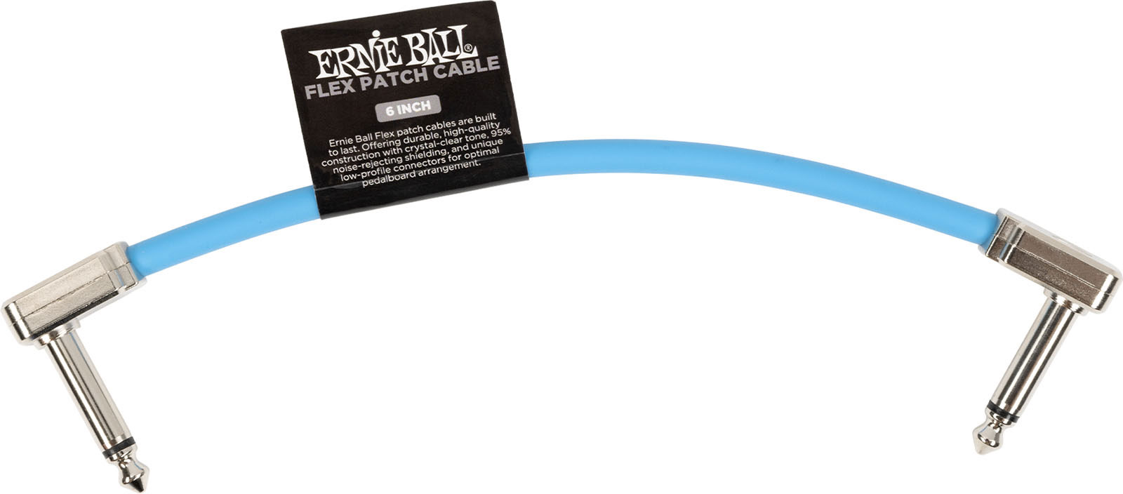ERNIE BALL PATCH CABLE FLEX 15CM - BLUE