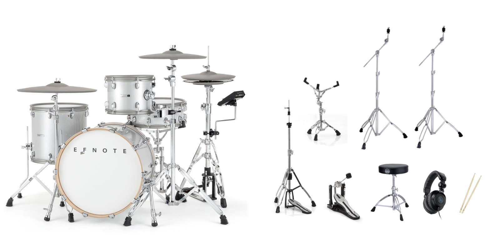EFNOTE BUNDLE EFD7 STANDARD SET (WHITE SPARKLE)
