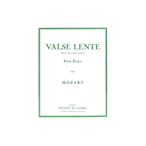 COMBRE MOZART - VALSE LENTE - PIANO