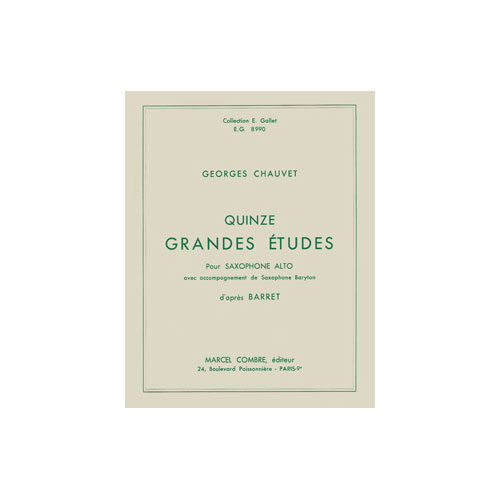COMBRE Chauvet - Grandes Études (15) - Saxophone