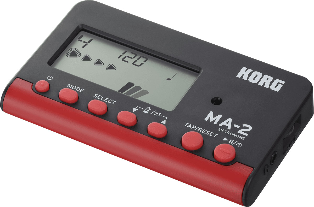 KORG TUNERS MA-2BKRD TRADITIONAL BLACK & RED