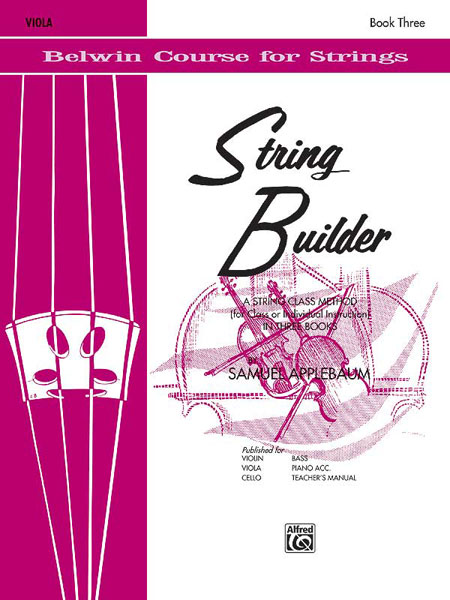 ALFRED PUBLISHING APPLEBAUM SAMUEL - STRING BUILDER 3 - VIOLA