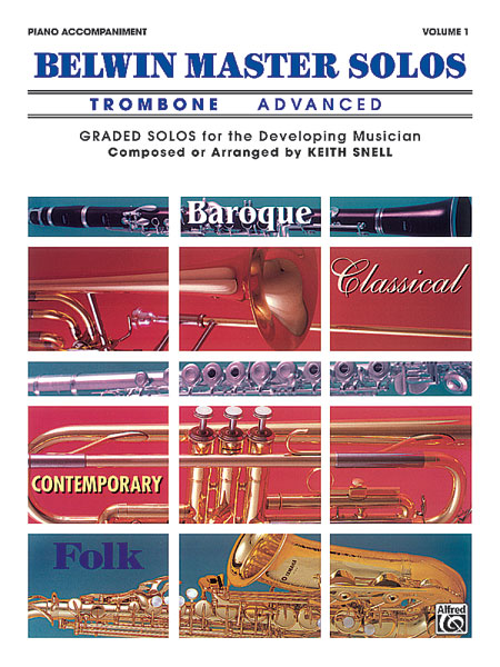ALFRED PUBLISHING Belwin Master Solos V1 Advance - Trombone And Piano