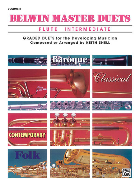 ALFRED PUBLISHING SNELL KEITH - BELWIN MASTER DUETS - FLUTE INTERMEDIATE II - FLUTE ENSEMBLE