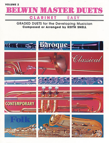ALFRED PUBLISHING SNELL KEITH - BELWIN MASTER DUETS CLARINET EASY II - CLARINET ENSEMBLE