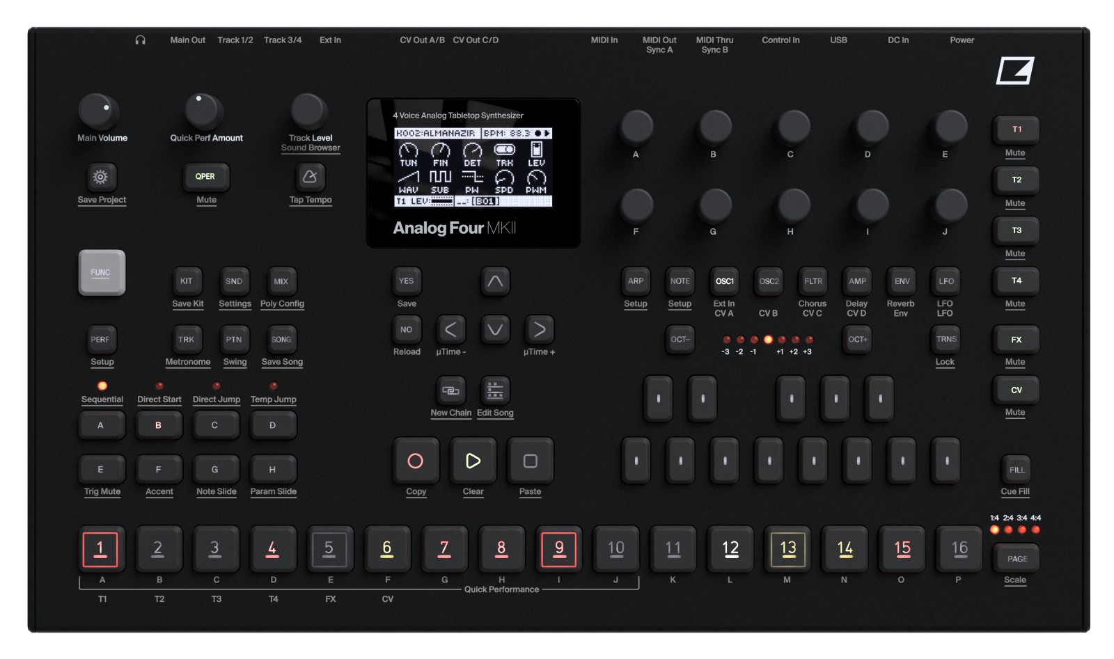 ELEKTRON ANALOG FOUR MK2 BLACK