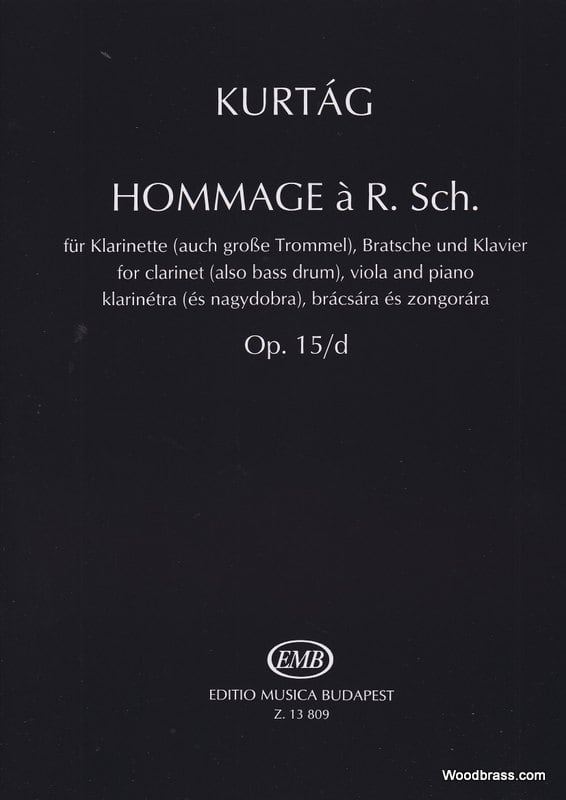 EMB (EDITIO MUSICA BUDAPEST) KURTAG G. - HOMMAGE A R.SCHUMANN OP 15D