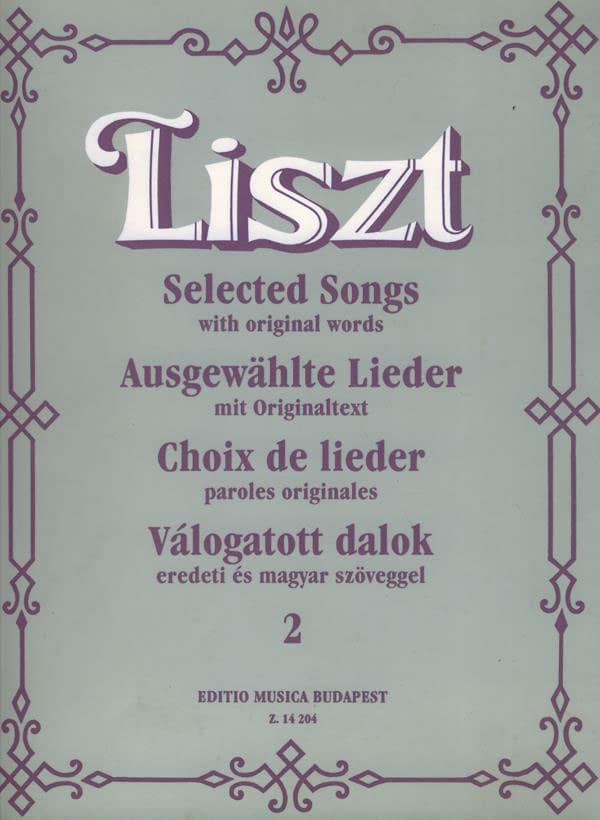 EMB (EDITIO MUSICA BUDAPEST) LISZT - SELECTED SONGS VOL.2 VOICE/PIANO